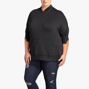 East Adeline Deena Long Sleeve Knit Hoodie